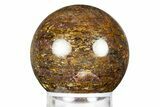 Golden Amphibolite Sphere - Western Australia #309144-1